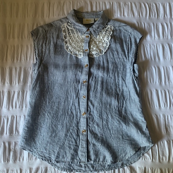 Maeve - Anthropologie yoked linen button down - Picture 2 of 6